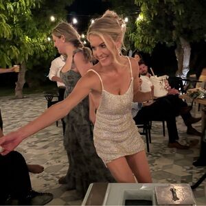 Aston Bridal White Rocky Mini size AU/8 US/4 Wedding Reception After Party Dress